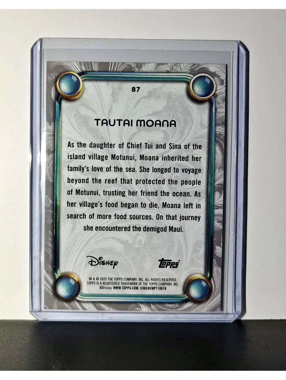 Moana 2025 Topps Disney Wonder #87 Card Moana